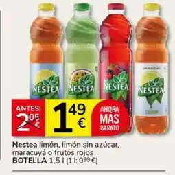 Supermercados Charter NESTEA limón, limón sin azúcar, maracuyá o frutos rojos oferta