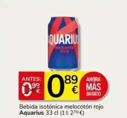 Supermercados Charter AQUARIUS Bebida isotónica melocotón rojo oferta