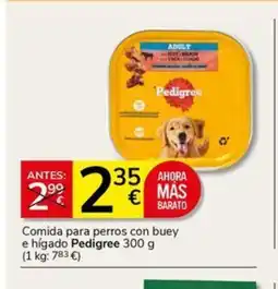 Supermercados Charter PEDIGREE Comida para perros con buey e hígado oferta