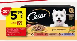 Supermercados Charter CESAR Comida para perros guiso campestre oferta