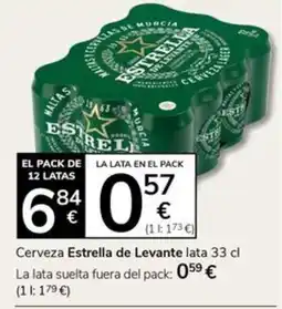 Supermercados Charter ESTRELLA DE LEVANTE Cerveza oferta
