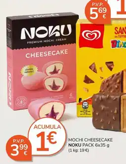 Supermercados Charter NOKU Mochi cheesecake oferta