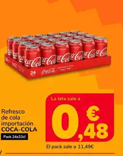 Supeco COCA-COLA Refresco de cola importación oferta