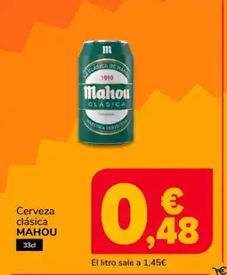 Supeco MAHOU Cerveza clásica oferta