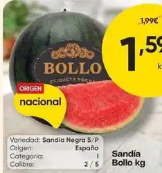 FROIZ Origen - sandia negra s/p oferta