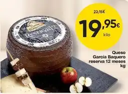 FROIZ Garcia - queso baquero reserva 12 meses oferta
