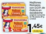 Rianxeira - mejillones con d.o.p. de galicia en escabeche
