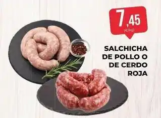 SPAR Gran Canaria Salchicha de pollo o de cerdo roja oferta
