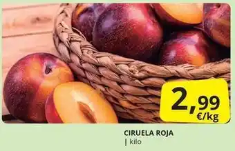 Supermercados MAS Ciruela roja oferta