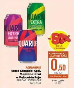 SPAR Gran Canaria Aquarius - extra granada-acai, manzana-kiwi o melocoton rojo oferta