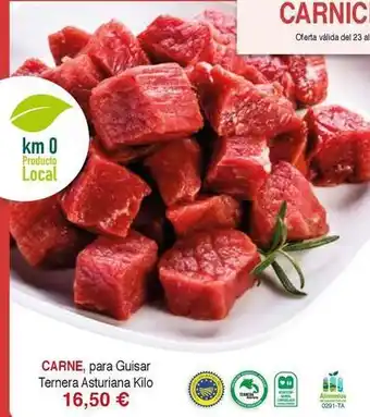 Masymas Asturiana - carne, para guisar ternera oferta