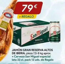 Masymas San miguel - jamón gran reserva altos de iberia oferta