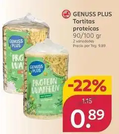 Rossmann Genuss plus - tortitas proteicas oferta