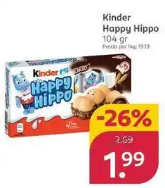 Rossmann Kinder - happy hippo oferta
