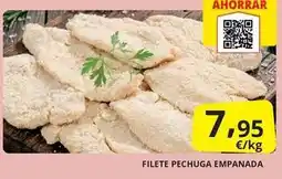 Supermercados MAS Filete pechuga empanada oferta
