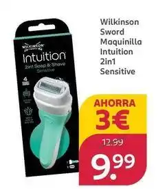 Rossmann Wilkinson - maquinilla intuition 2in 1 sensitive oferta