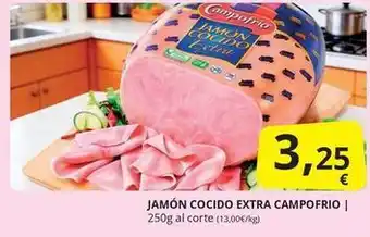 Supermercados MAS Campofrío - jamon cocido extra oferta