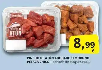 Supermercados MAS Pincho de atun adobado o moruno oferta
