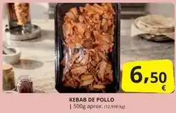 Supermercados MAS Kebab de pollo oferta