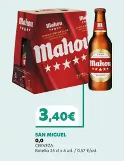 SPAR Gran Canaria San miguel - cerveza botella oferta