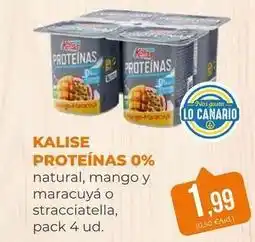 SPAR Gran Canaria Kalise - proteinas 0% natural, mango y maracuya o stracciatella oferta