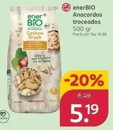 Rossmann Enerbio - anacardos troceados oferta