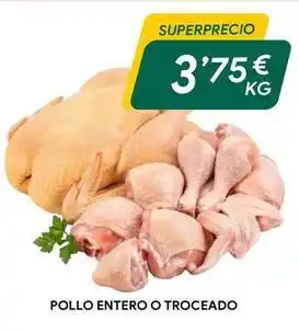 Pollo entero o troceado