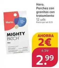 Rossmann Hero - parches con granitos con tratamiento oferta