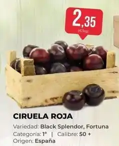 SPAR Gran Canaria Origen - ciruela roja oferta
