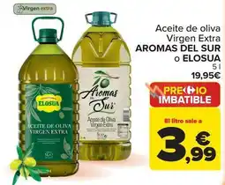 Carrefour Aromas del sur/elosua - aceite de oliva virgen extra oferta