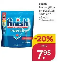 Rossmann Finish - lavavajillas en pastillas todo en 1 oferta