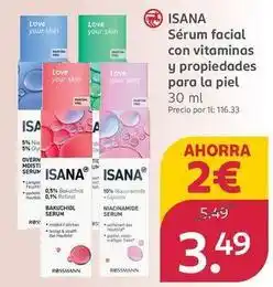 Rossmann Isana - serum facial con vitaminas y propiedades para la piel oferta