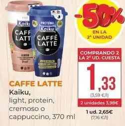 SPAR Gran Canaria Kaiku - caffe latte oferta