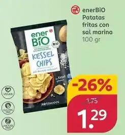 Rossmann Enerbio - patatas fritas con sal marina oferta