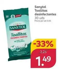 Rossmann Sanytol - toallitas desinfectantes oferta