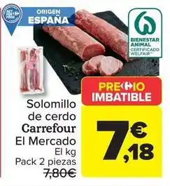 Carrefour Carrefour el mercado - solomillo de cerdo oferta