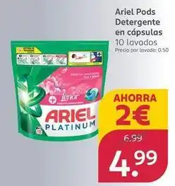 Rossmann Ariel - pods detergente en capsulas oferta