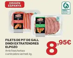El Corte Inglés Elpozo - filets de pit de gall dindi extratendres oferta