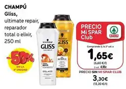 SPAR Gran Canaria Gliss - champú oferta