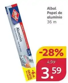 Rossmann Albal - papel de aluminio oferta