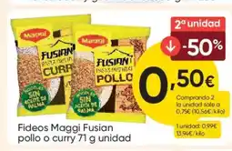 FROIZ MAGGI Fideos Fusian pollo o curry oferta