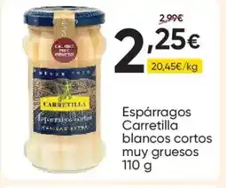 FROIZ CARRETILLA Espárragos blancos cortos muy gruesos oferta
