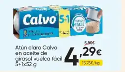FROIZ CALVO Atún claro en aceite de girasol vuelca fácil oferta