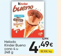 FROIZ KINDER BUENO Helado cono oferta