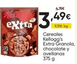FROIZ KELLOGG'S Cereales Extra Granola, chocolate y avellanas oferta