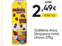 FROIZ ARLUY Galletas Simpsons minis choco oferta
