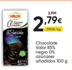 FROIZ VALOR Chocolate 85% negro 0% azúcares añadidos oferta