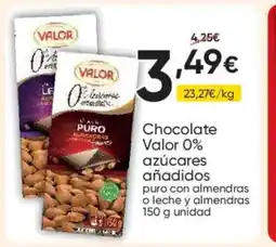 FROIZ VALOR Chocolate 0% azúcares oferta