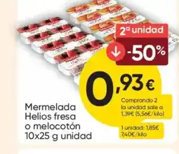 FROIZ HELIOS Mermelada fresa o melocotón oferta