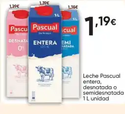 FROIZ PASCUAL Leche entera, desnatada o semidesnatada oferta